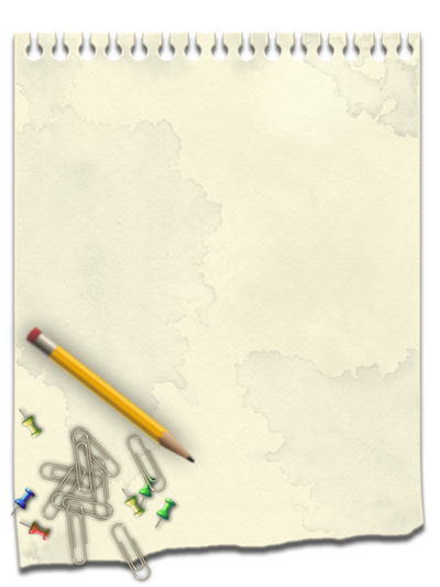 Note Paper and Pencil