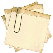 Note Paper Clipped Together